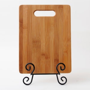 Personalized Bamboo Cutting Board, Engraved Wedding Gift