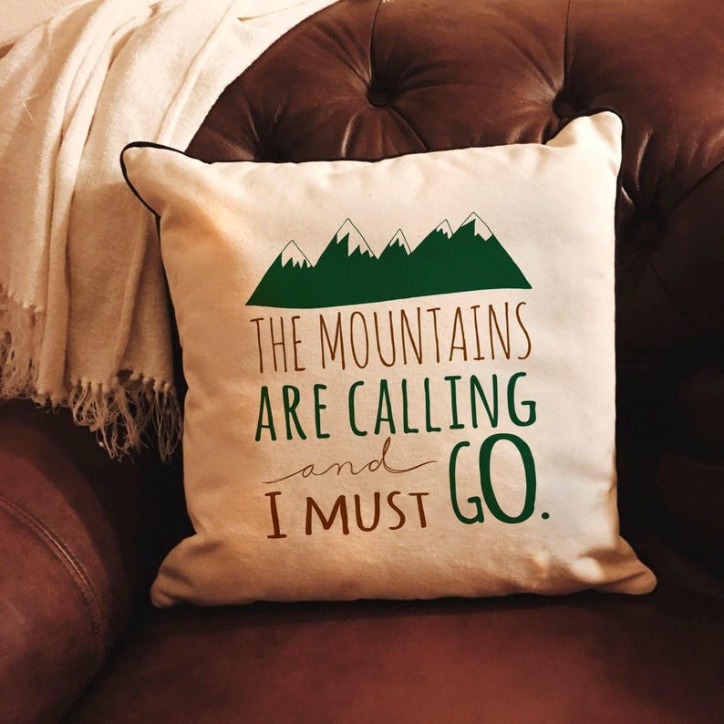 Joyful Moose Mountains Calling Pillow Cover - Thumbnail 2