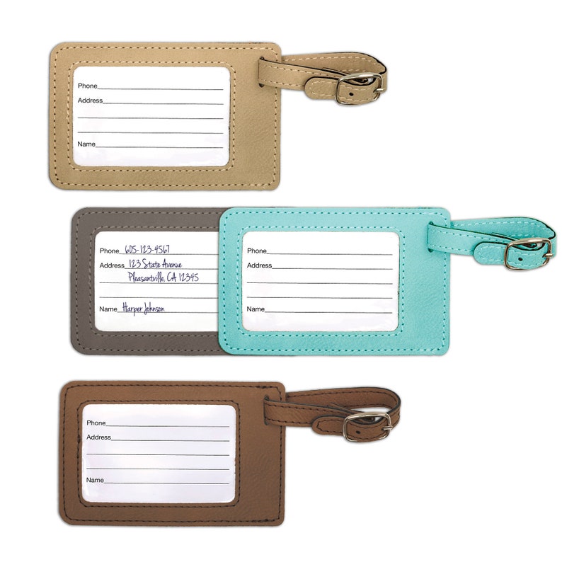 Personalized Engraved Luggage Tag Gift for Traveler Etsy