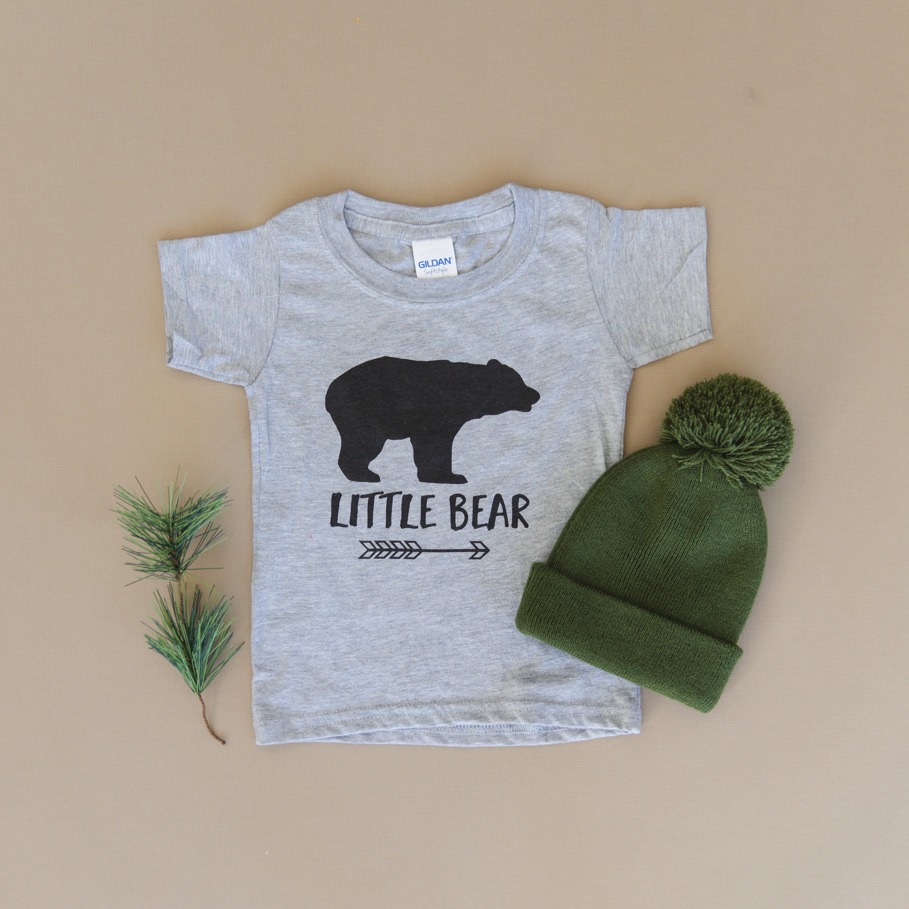 Little Bear Shirt Gray Toddler Tee 