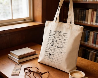 Library Checkout Card Canvas Tote Bag | Book Lover Gift