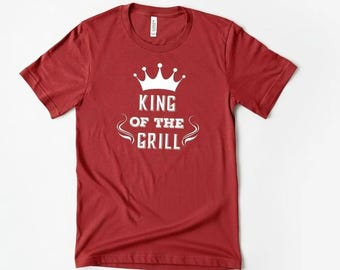 King of the Grill T-Shirt, BBQ Gift for Dad