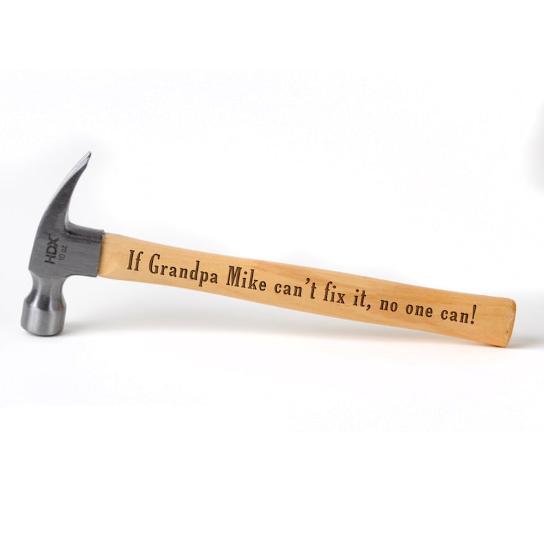 Your grandpa loves repairing things. There must be nothing impossible for him to repair. So, why not give him a personalized engraved hammer to inflame his passion? Just personalize with what you want to express to him. It’s not only a touching gift but also a useful tool for your old man.