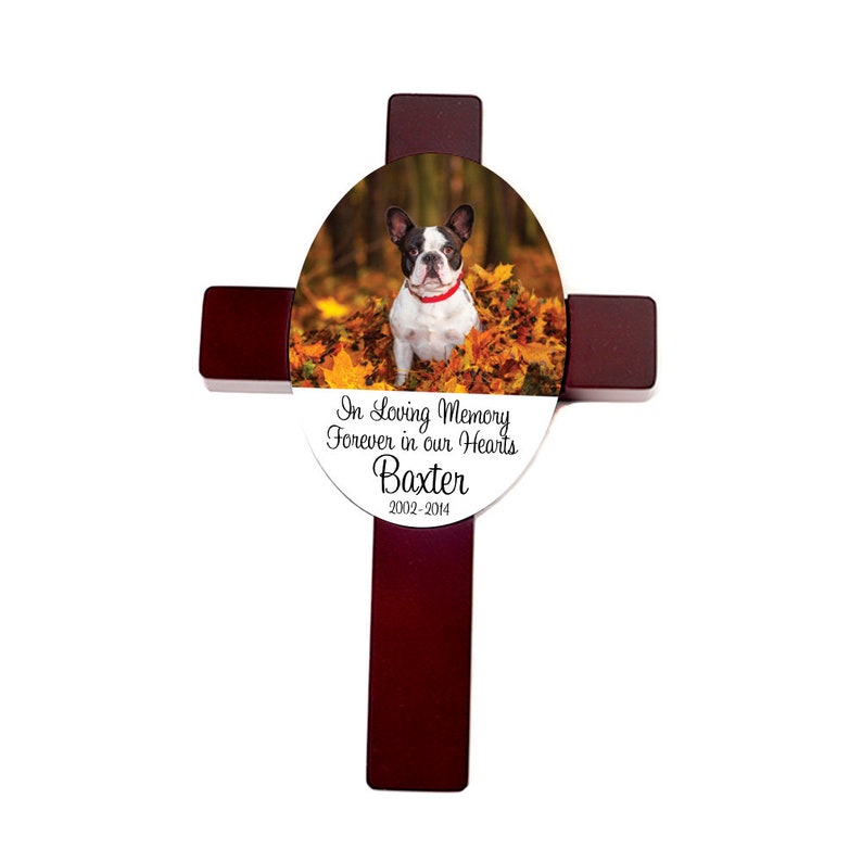 Pet Memorial Cross Custom Dog Memorial Gift Pet Memorial Etsy