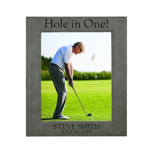 Personalized golf gifts for men Custom golf picture frame hole in one, golf course photo, golf memorabilia, unique golf decor, men golf gift
