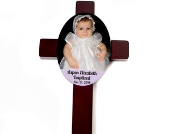Baptism Cross - Custom Baptism Gift  - Baby Christening Personalized Cross - Christening Gift - Baby Gift