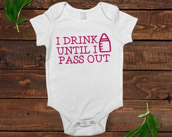 Funny Baby Girl 1 piece bodysuit - Newborn Baby Girl Gift - New Baby Girl Pink Shirt