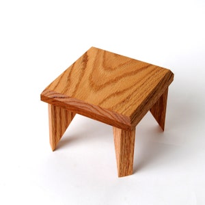 Geometric Plant Stand Oak Wood, Walnut Wood Display Stand oak wood