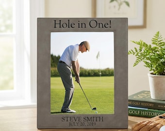 Golf Photo Frame - Personalised Hole in One Photo Frame - Golf
