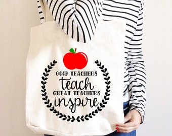 Teacher Tote Bag - Gift for Teacher - Canvas Bag