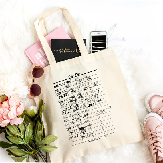 Library Canvas Tote Bag | Reusable Grocery Bag for Book Lovers and Literary Enthusiasts | Durable Cotton Tote with Ample Space