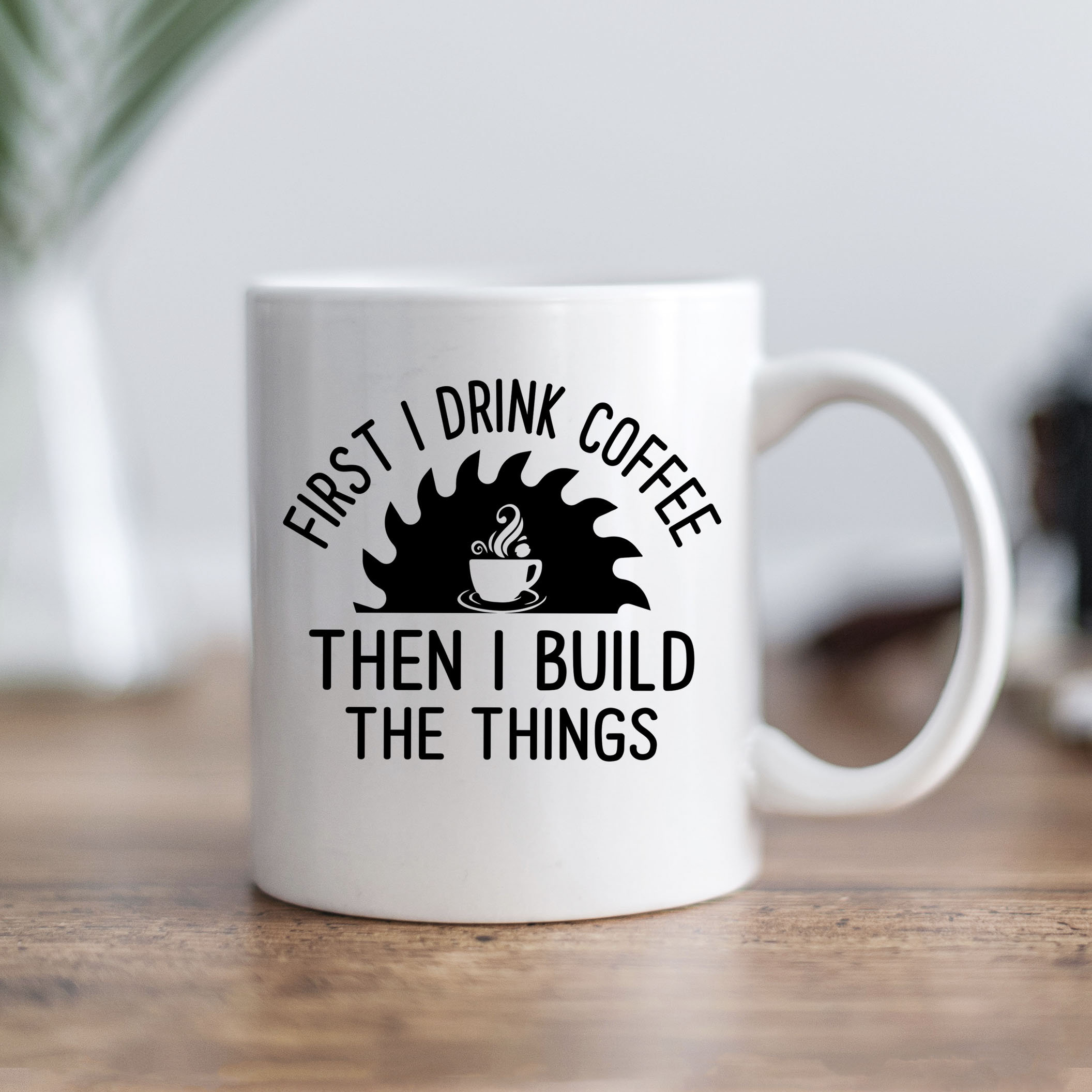 Woodworking Mug for Carpenters and Builders, Construction Worker Coffee Cup, Gift for Dad, Sawdust and Woodworker Gift, Builder Coffee Mug