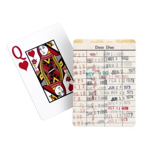 Library Book Card Deck, Literary Deck of Playing Cards, Poker Cards for Readers, Book Club Gift Ideas