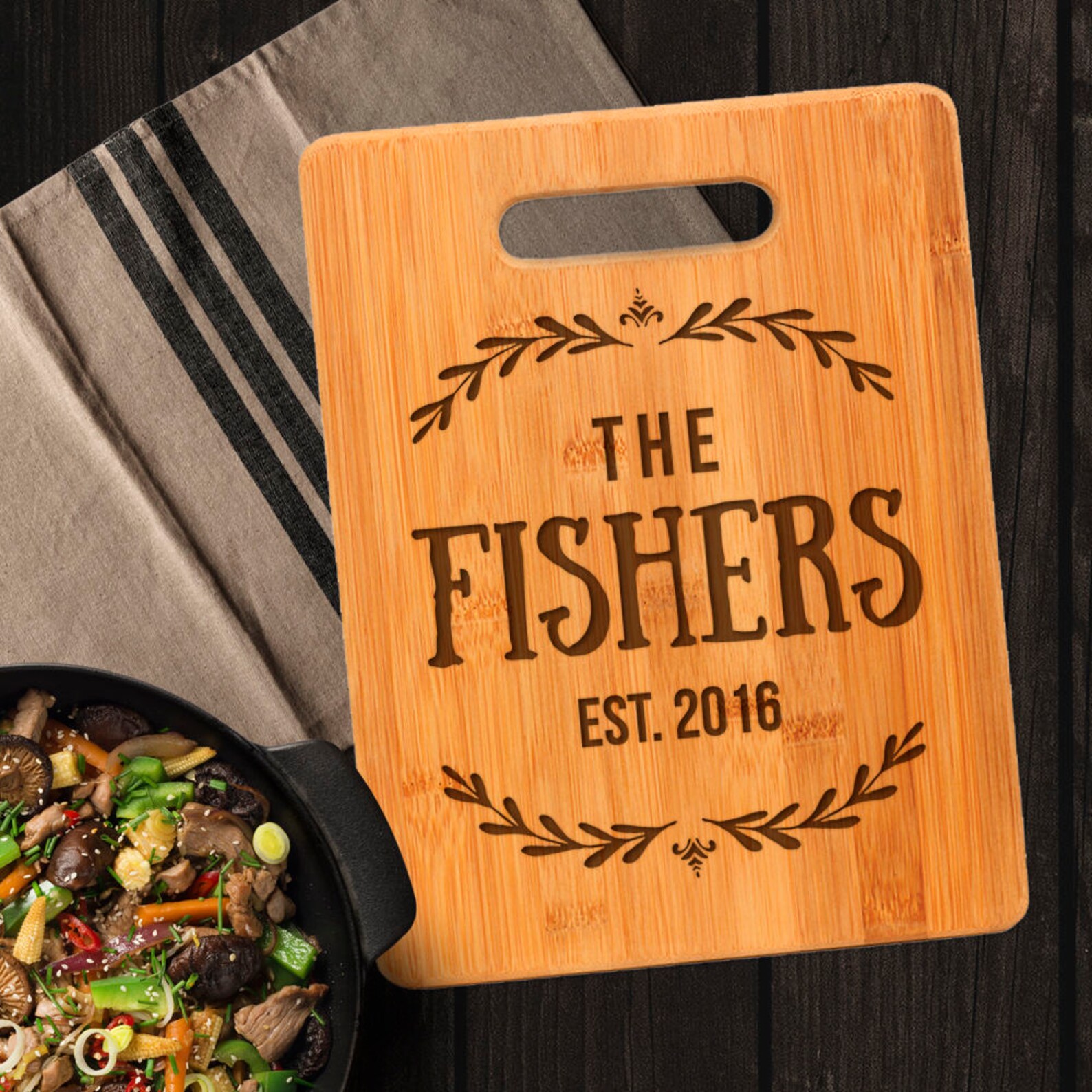 Personalized Wedding Gift Cutting Board Custom Cutting Board Etsy