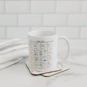 Library Card Coffee Mug - Book Club Gift - Coffee Tea Cup Gifts for Readers