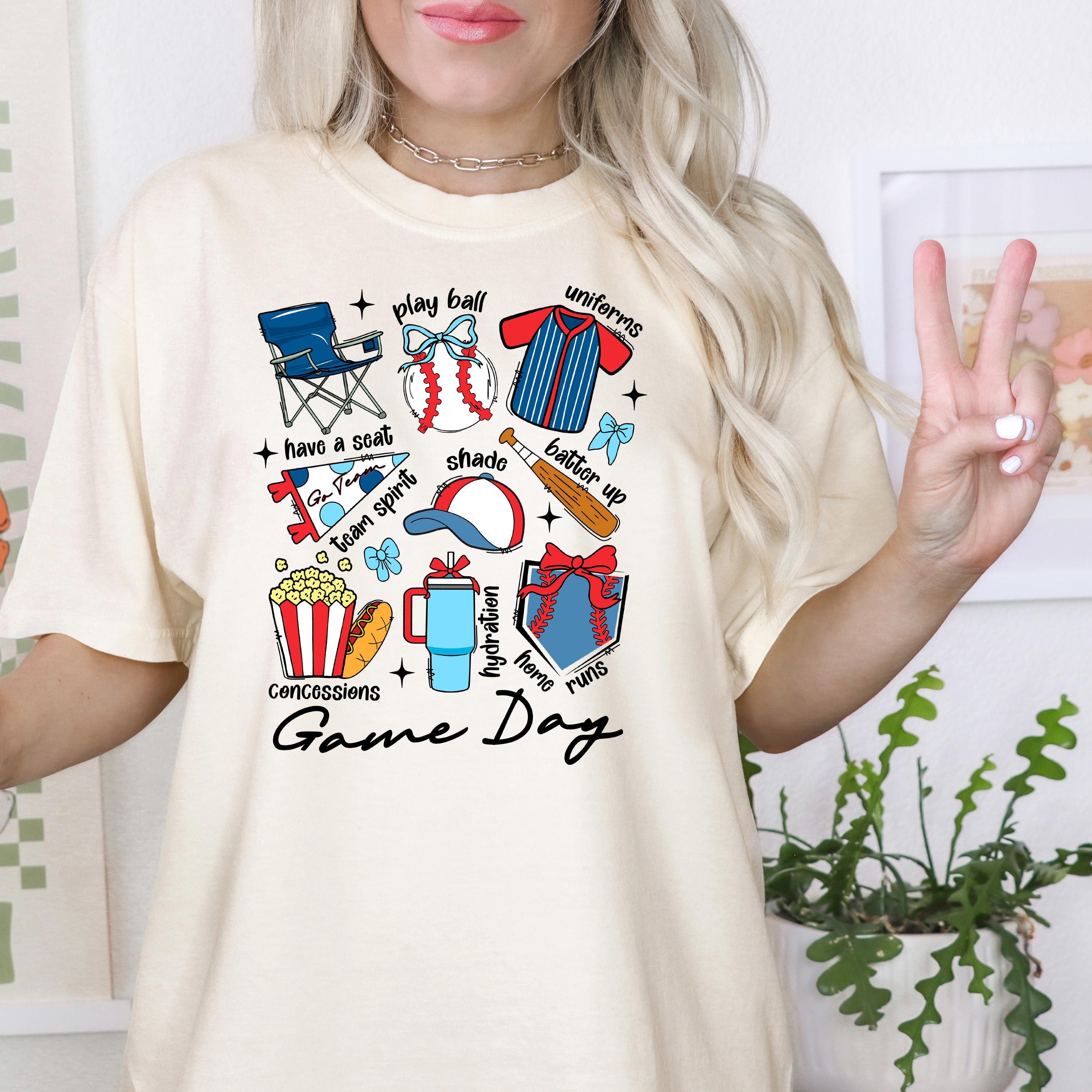 Women's Oversized Baseball Mom T-Shirt - Vintage Graphic Tee For Game Day & Baseball Season - View #5