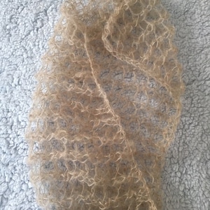 Baby Mohair Cocoon  newborn photo prop Hand Knit Pouch
