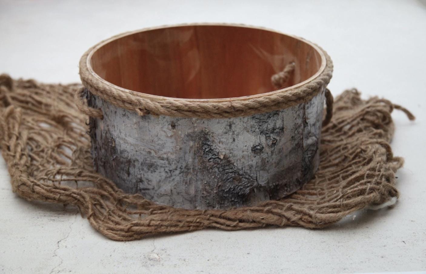 Dough Wood Bowl, Wooden Basket Bowl, Natural Wood, for Newborn Photo Prop or Sitter Prop