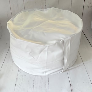 OFERTA de liquidación RTS, Puf posando para recién nacidos para fotografía de bebés, BLANCO, Sin relleno, 80x40 cm