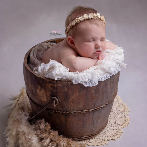 RTS, Honey Will Vintage Wooden Bucket, Newborn Prop, Sitter Prop, Vintage Prop, Photography