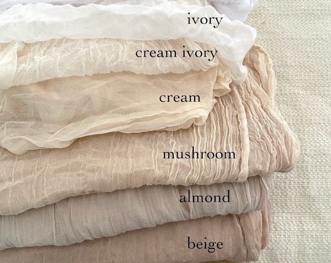 Cheesecloth Grade 90 100 Cotton Great for Felting & Dyeing 1 Yard Cotton Fabric / Fabric by