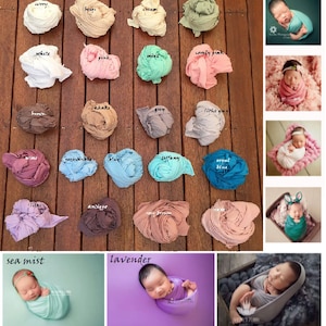 Stretch Jersey Wrap or Backdrop for Newborn Photography Wrap Slider Photo Prop, Beanbag drops