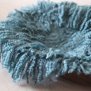 RTS Merino Wool Felt Layer Blanket, Handmade in Sydney by HoneyDewProps, Powder Blue, Very Soft