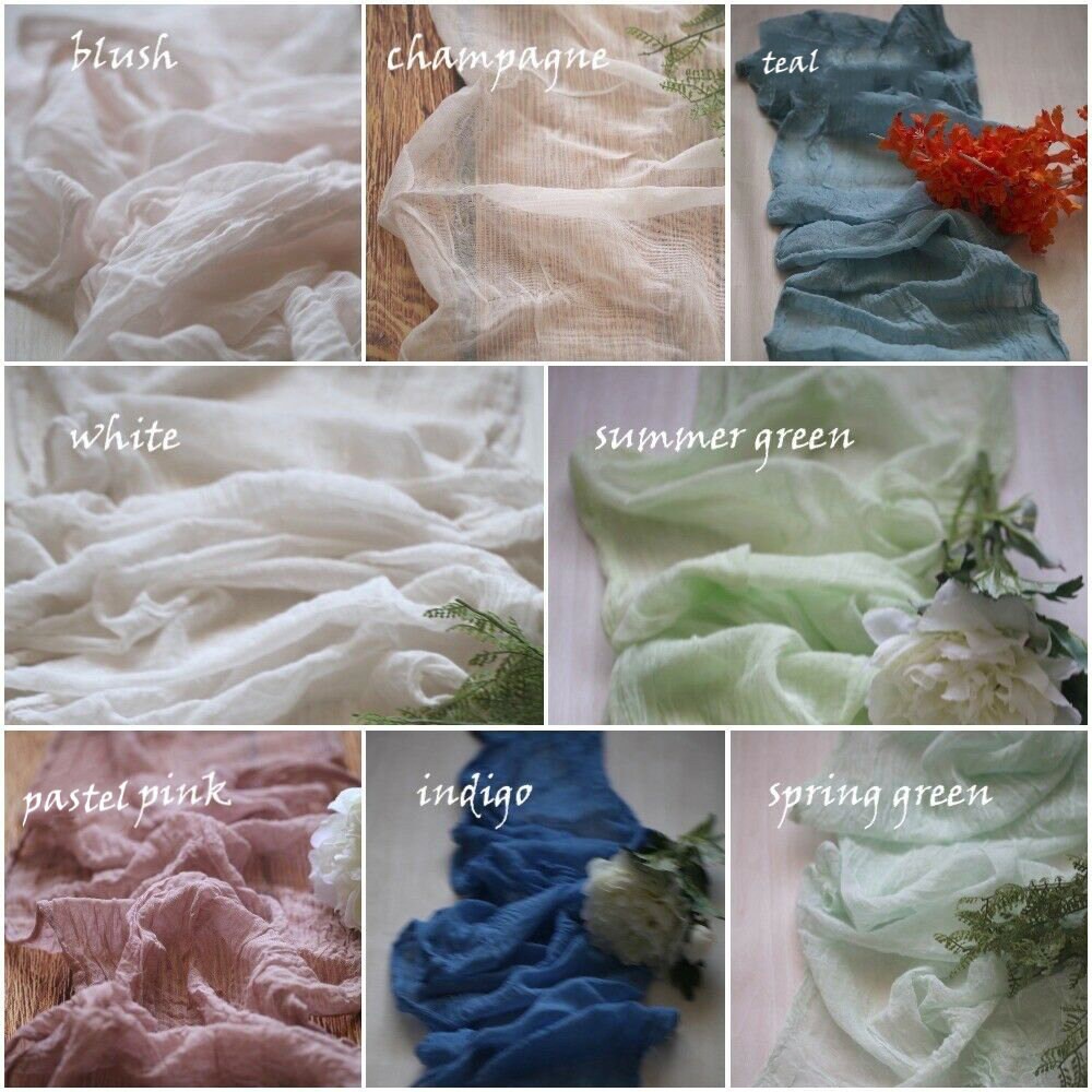 Gauze Wedding Cheesecloth OOAK Wedding table runner, Wedding Styling …