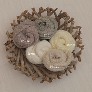 Super Stretch Rayon Wrap voor pasgeboren fotografie Wrap Slider Photo Prop, Basic Tones