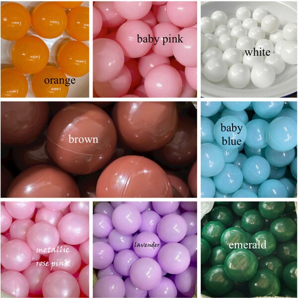 500x 8cm PREMIUM Party Pit Balls, 3.14 inches, Commercial Grade, BPA free, non-toxic, all new material, Baby Kids Swim Pool Ball PU/Post