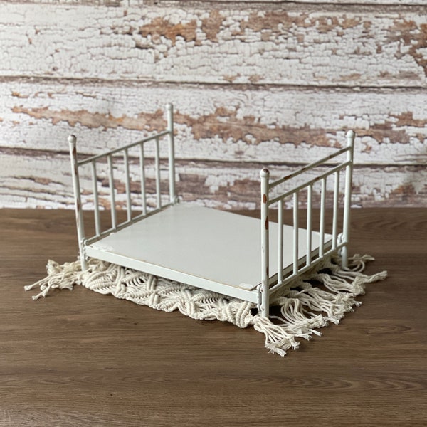 SALE, Newborn Photo Prop, Newborn Metal Steel Dainty Iron Bed, Sitter Props, Newborn Props