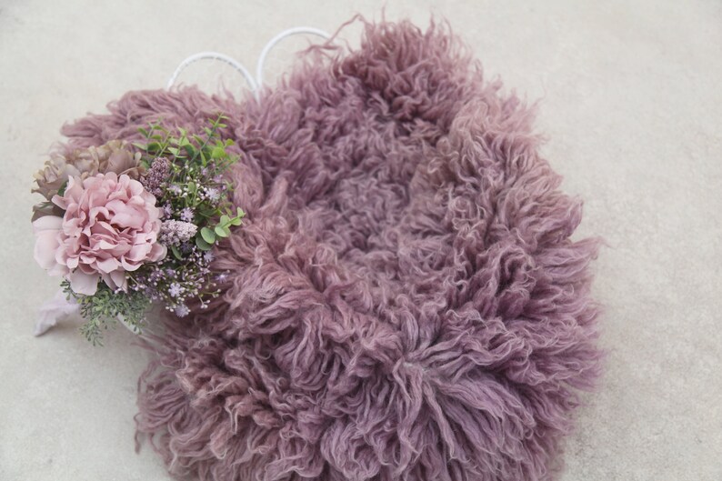 Flokati Rug Fur Mauve Purple Dusty Purple Dusty Lavender Etsy