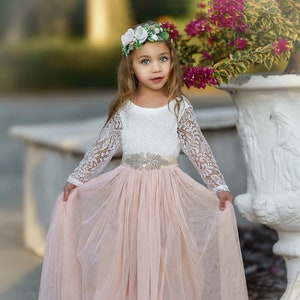 Flower Girl Dress Ivory Lace Girl Dress Flower Girl Dresses - Etsy