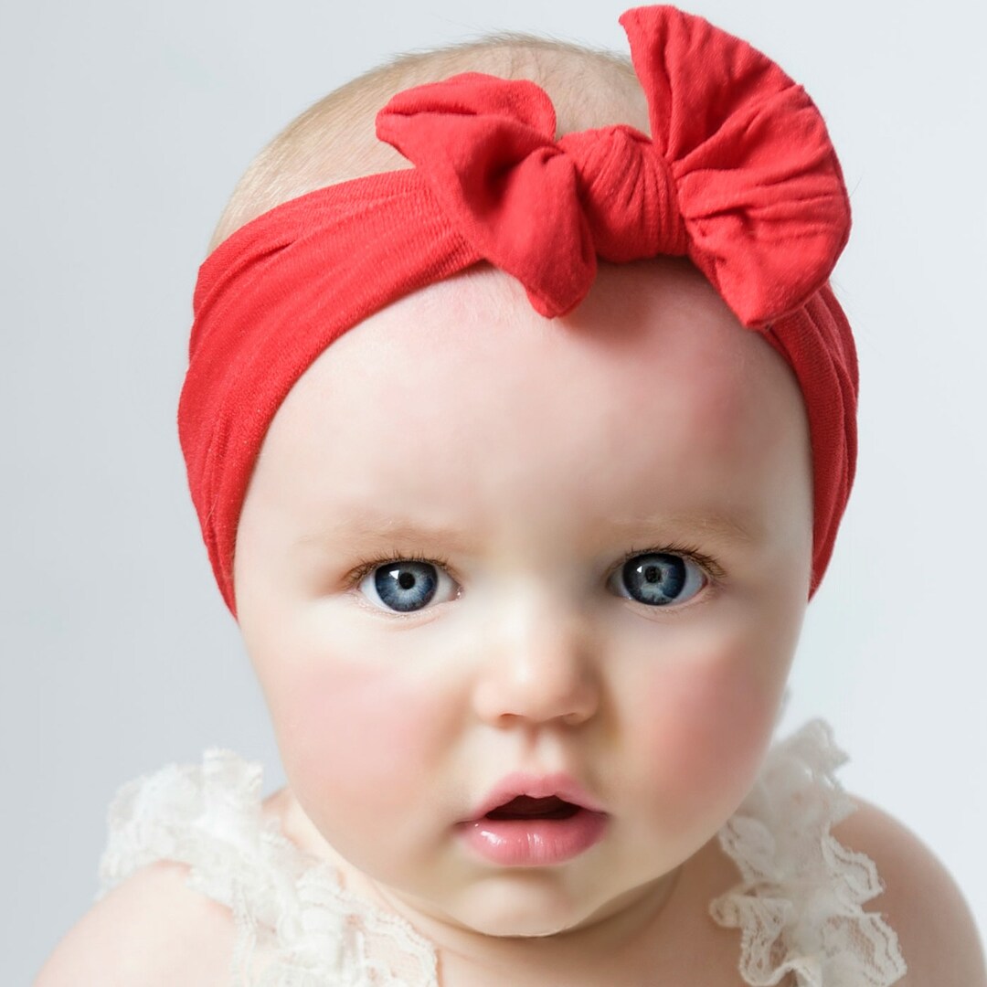 Nylon Baby Headbands Baby Head Wraps Knott Headband Newborn Etsy