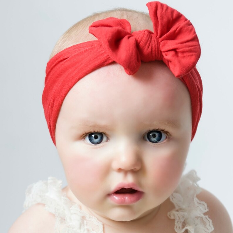 Nylon Baby Headbands Baby Head Wraps Knott Headband Newborn Etsy