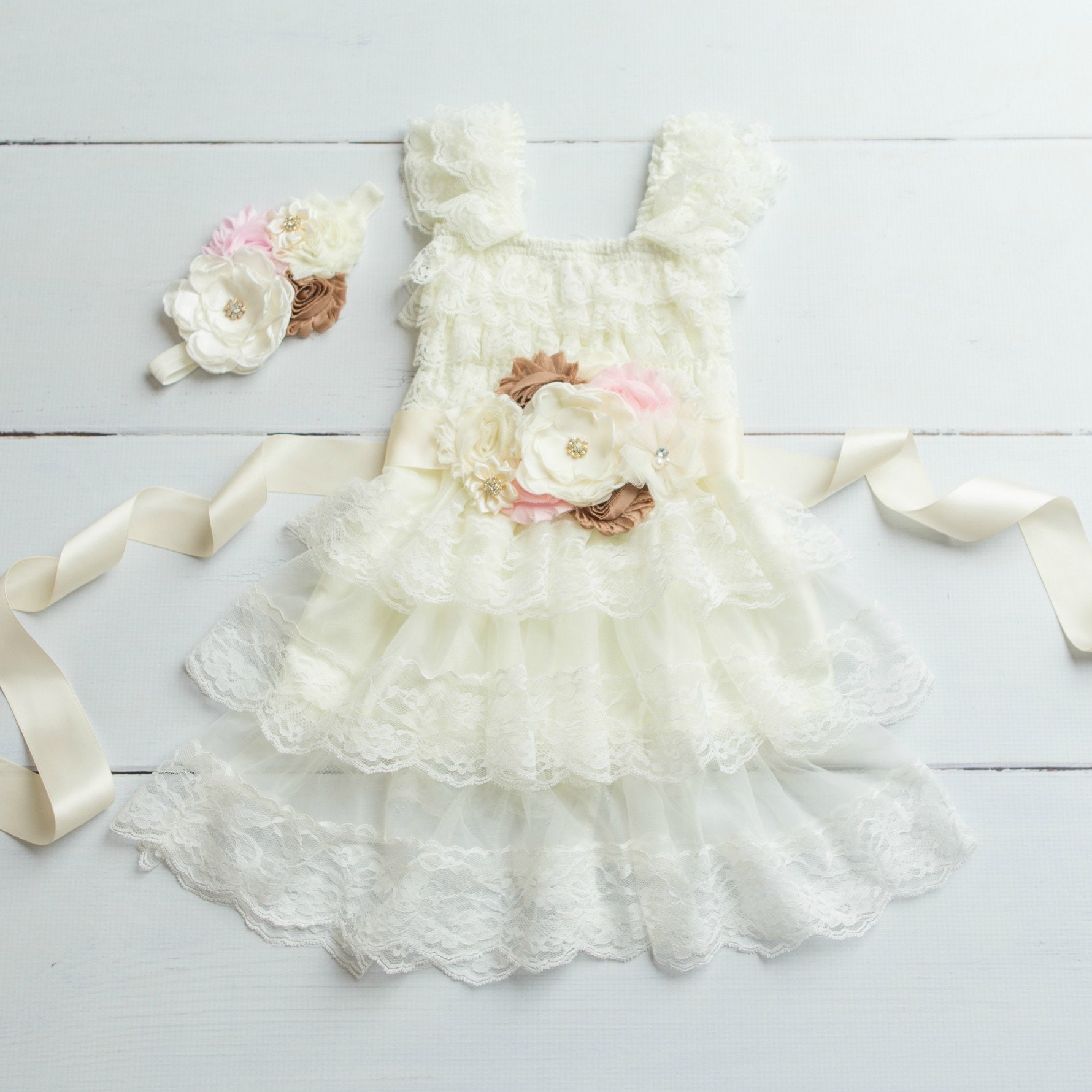 Lace Burlap Dresses