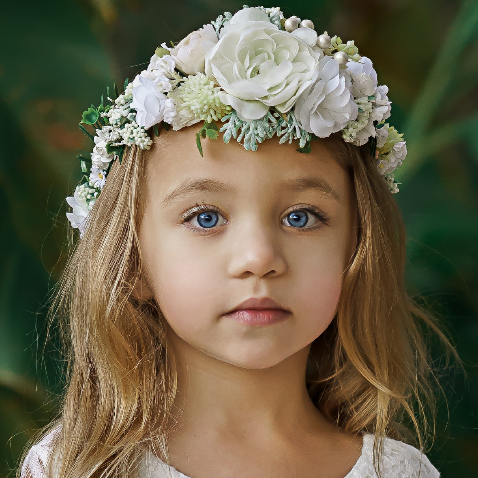 Flower girl dress ivory lace girl dress flower girl dresses Etsy