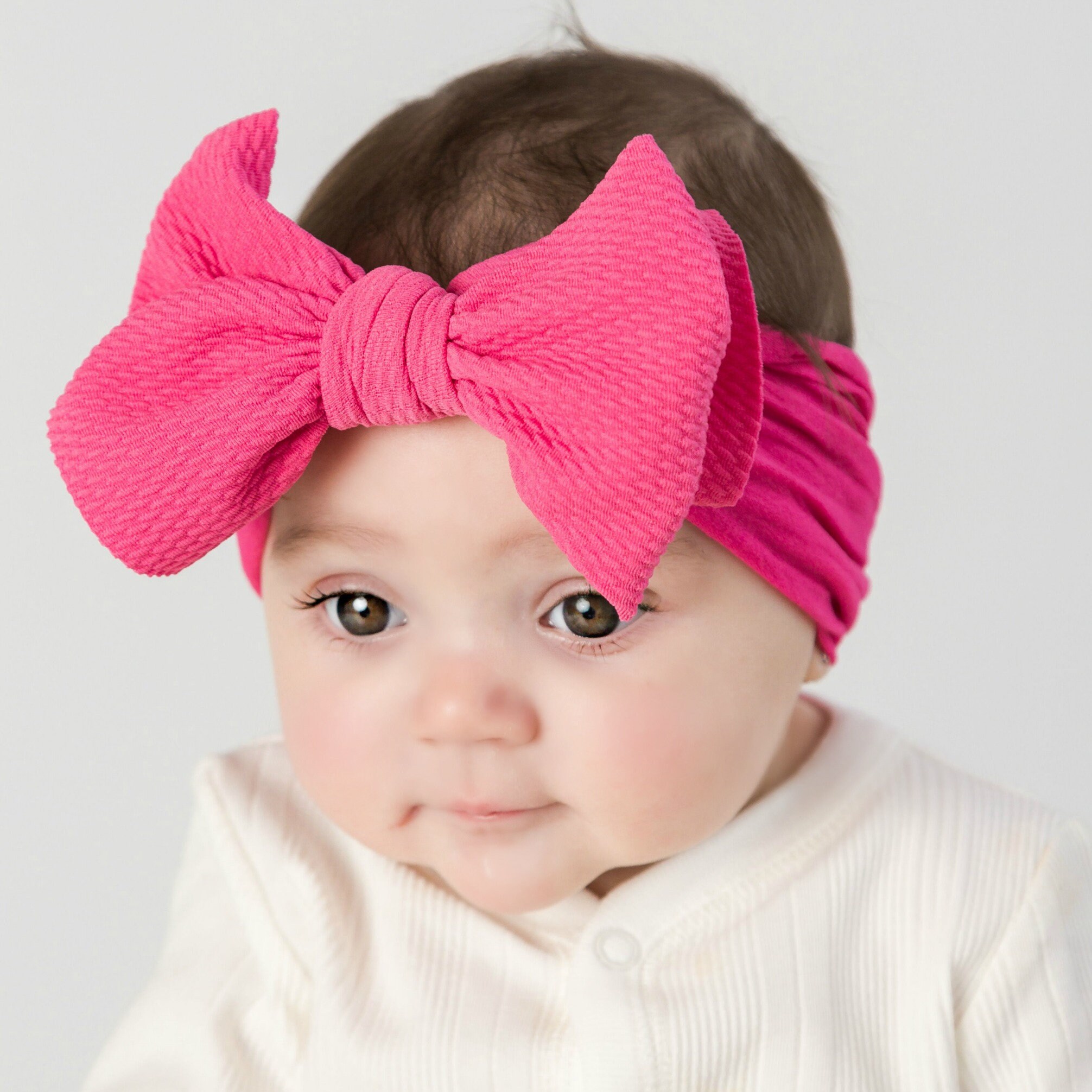 Baby Headbands Nylon Headbands Large Flower Headband Baby Etsy
