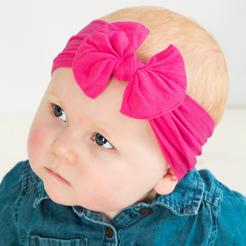 Nylon baby headbands Baby Head wraps Knott Headband newborn Etsy