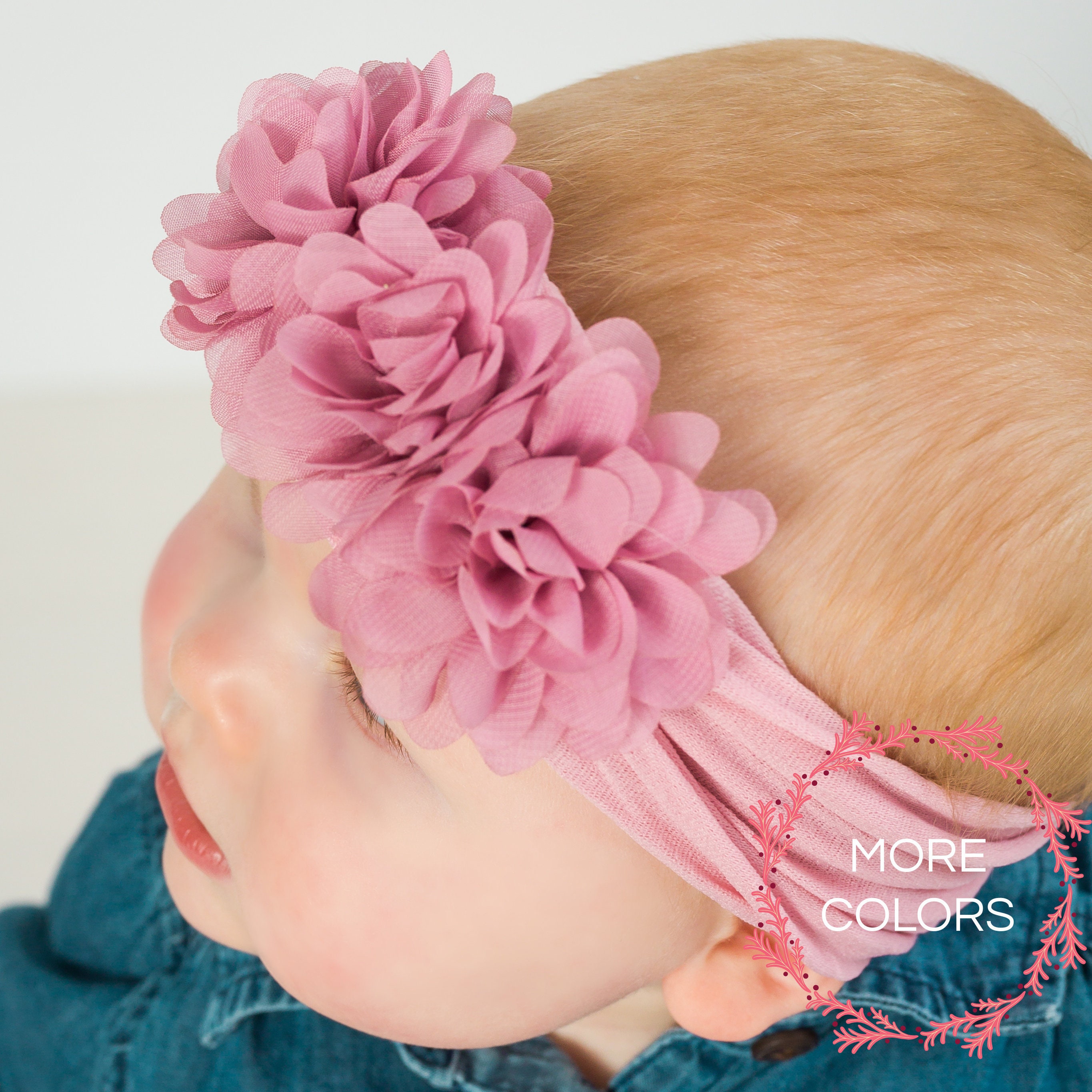 Nylon Baby headband Baby Girl Headbands Nylon Baby Etsy