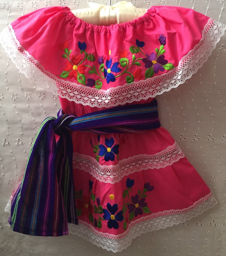 mexican flower girl dress