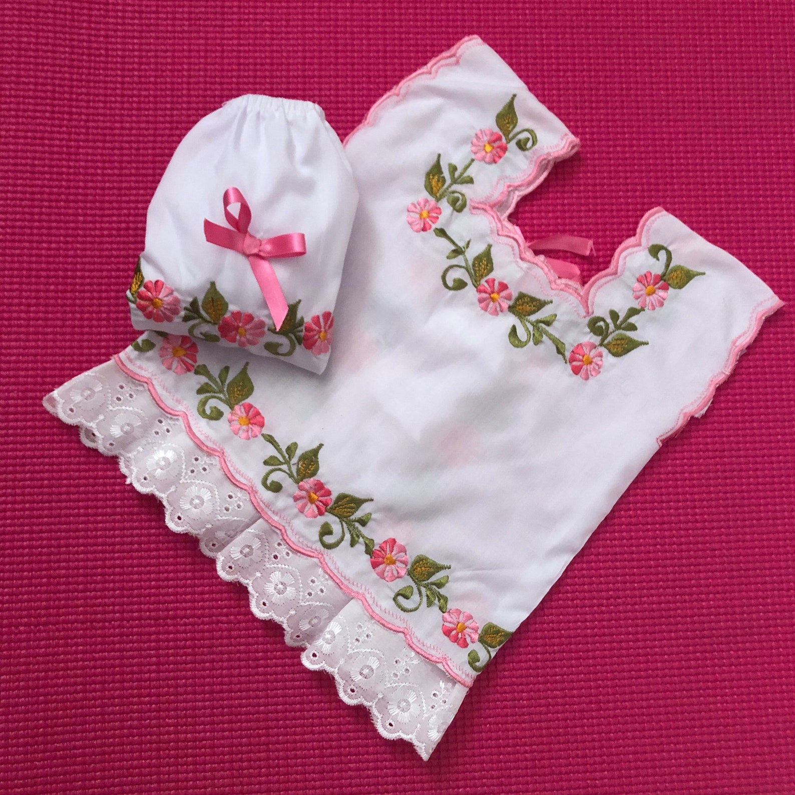 Beautiful Baby Girl’s Mexican Outfit Embroidered With - Etsy