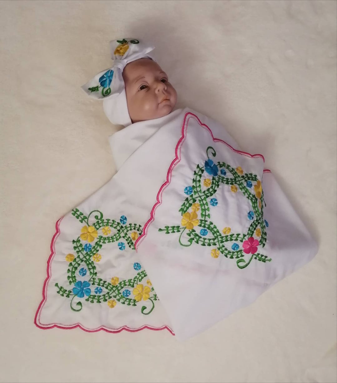 Baby Girl Receiving Blanket, Baby Blanket Personalized Swaddle Cotton Blanket Baby Blanket