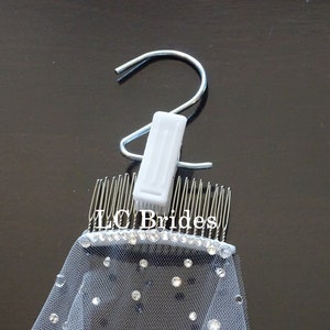 Wedding Veil Clip, Wedding Veil Hanger, Veil Clip, Veil Hanger, Wedding Veil with Crystals