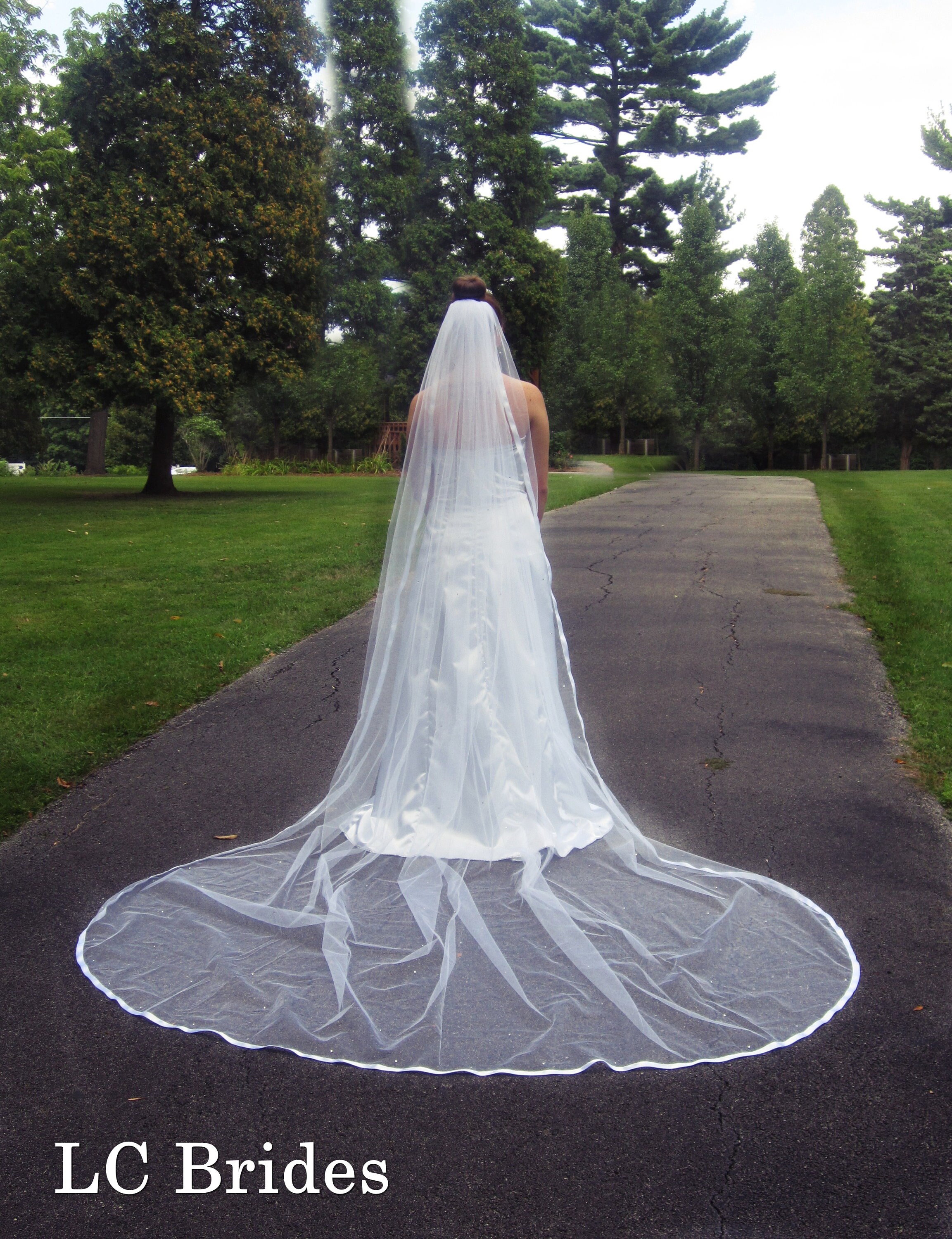 Cathedral Length Wedding Veil, Satin Edge Veil, Simple, Cathedral Veil Cathedral Length Wedding Veil, Satin Edge Veil, Simple, Cathedral Veil