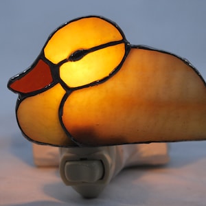 Duck Stained Glass Night Light