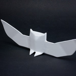 Steel Origami Owl Sculpture Large White Metal image 1