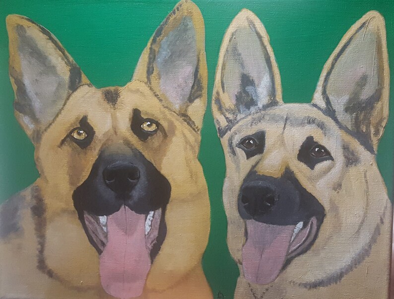 Supports Pug Hollow Sanctuary Custom Pet Portrait a non-profit dog hospice