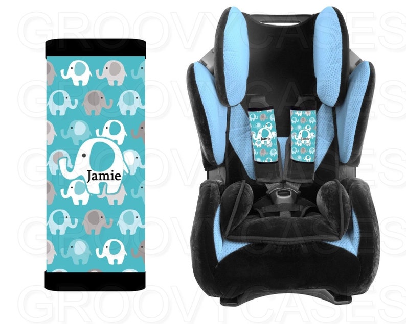 Personalized Baby Toddler Car Seat Strap Covers Stroller