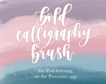 iPad Lettering Brush - Procreate Brush - Procreate Calligraphy Brush - Procreate Bold Lettering Brush - iPad Lettering - Calligraphy iPad